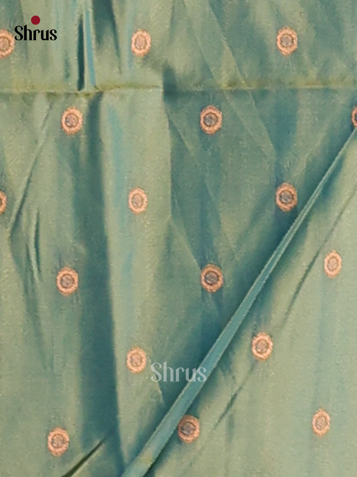 Light Green & green - Semi Softsilk Saree - Shop on Shrus.com