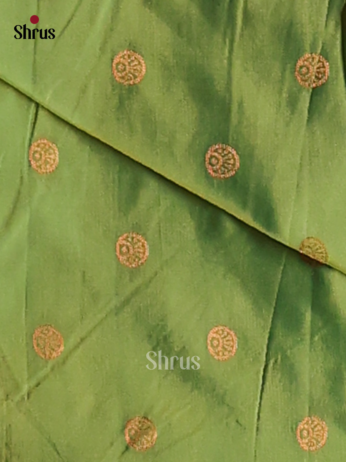 Orangish Pink & green - Semi Softsilk Saree - Shop on Shrus.com