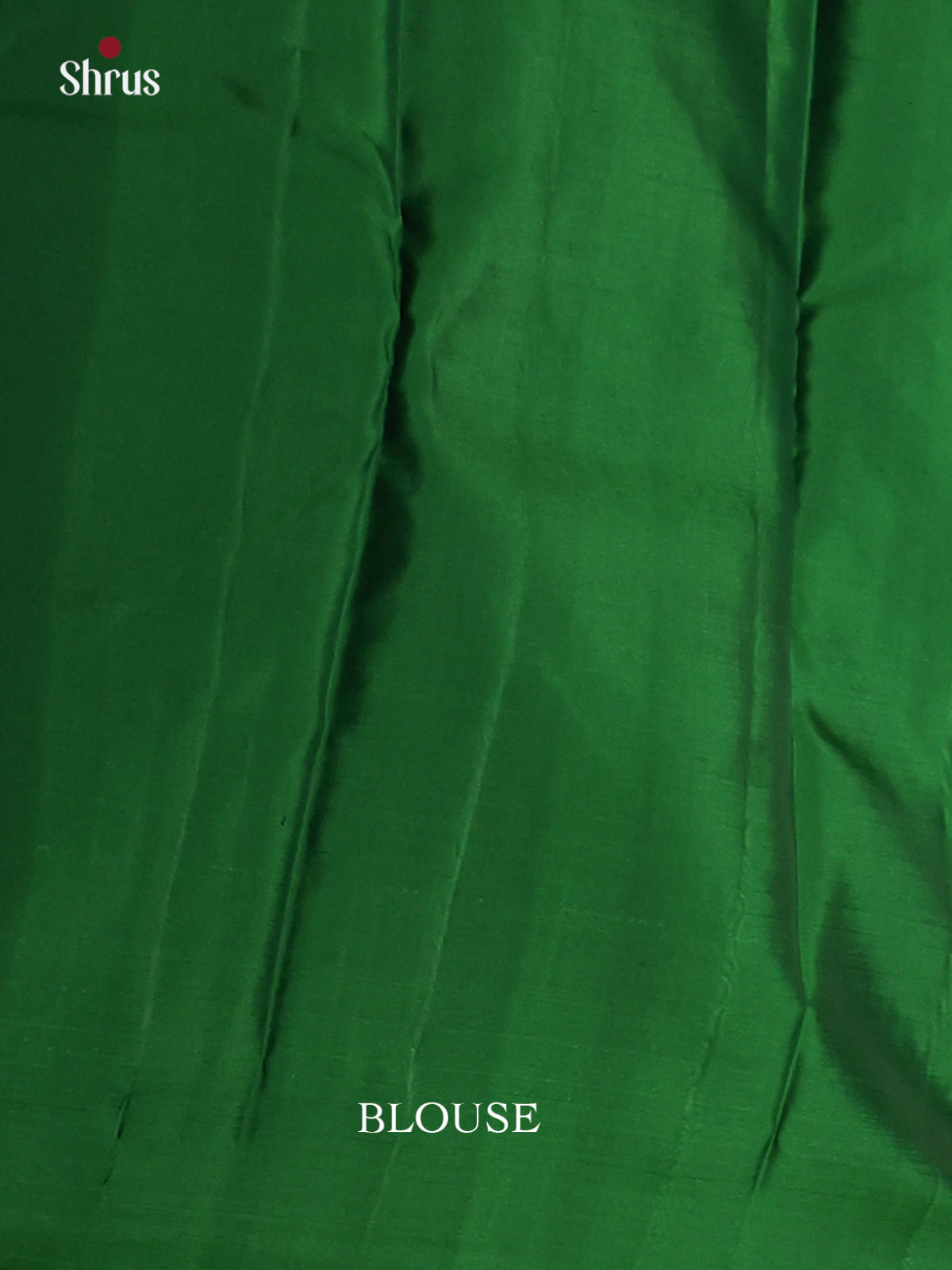 Green Single Tone Kanchipuram silk (HR) Saree with traditional temple zari border - Shop on Shrus.com