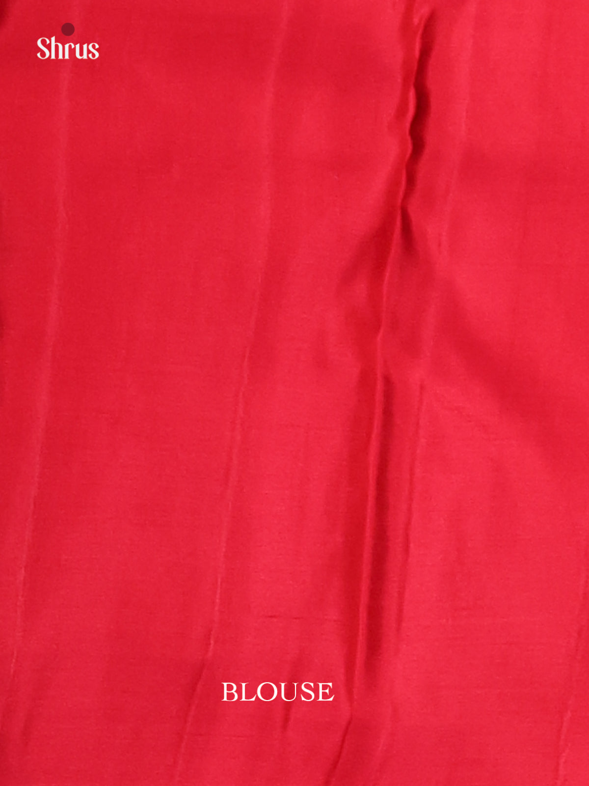 Red single tone Kanchipuram silk (HR) Saree with self temple zari border-2