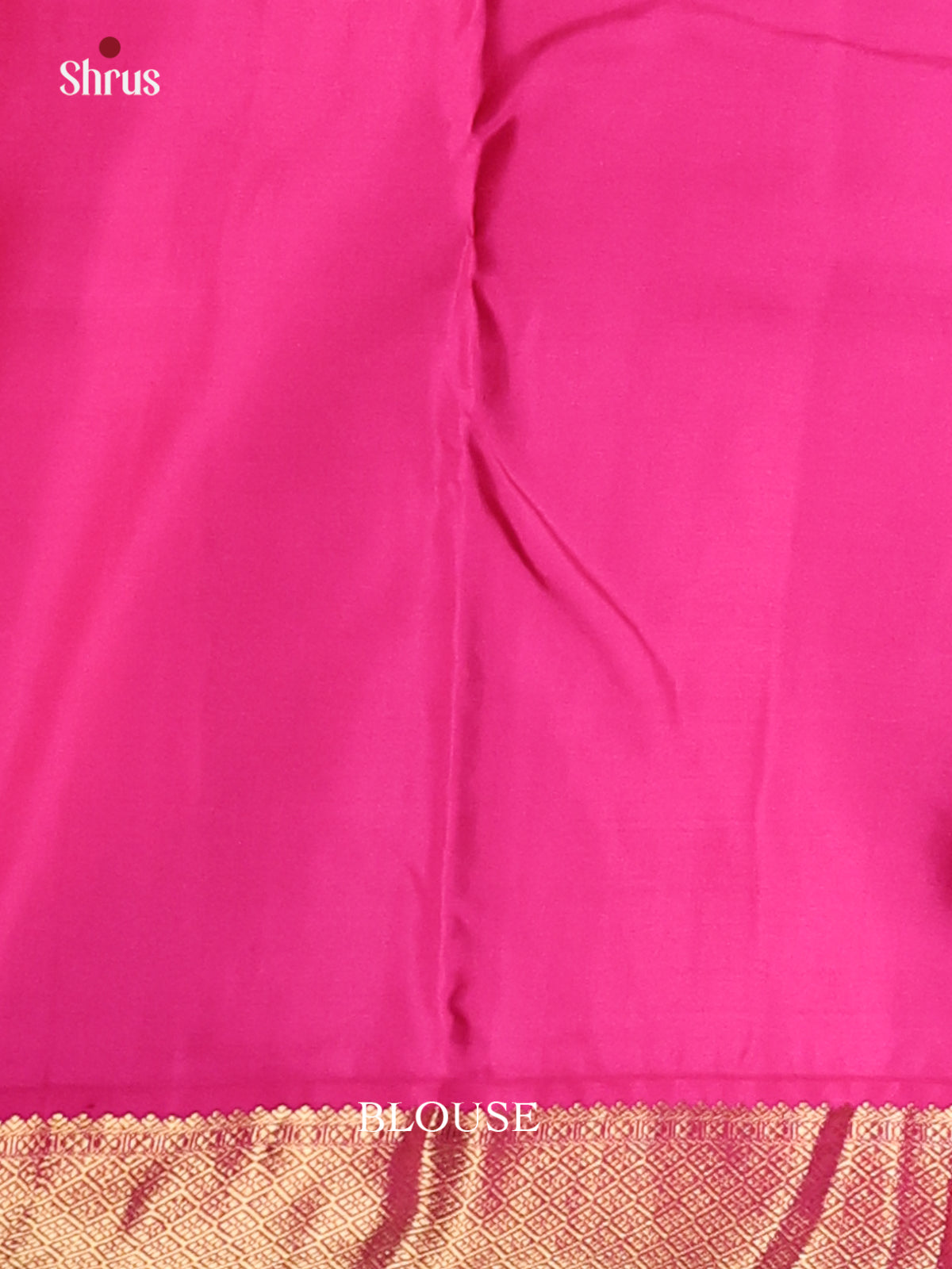 Bottle Green and Pink Kanchipuram silk (HR) Saree with zari buttas-2