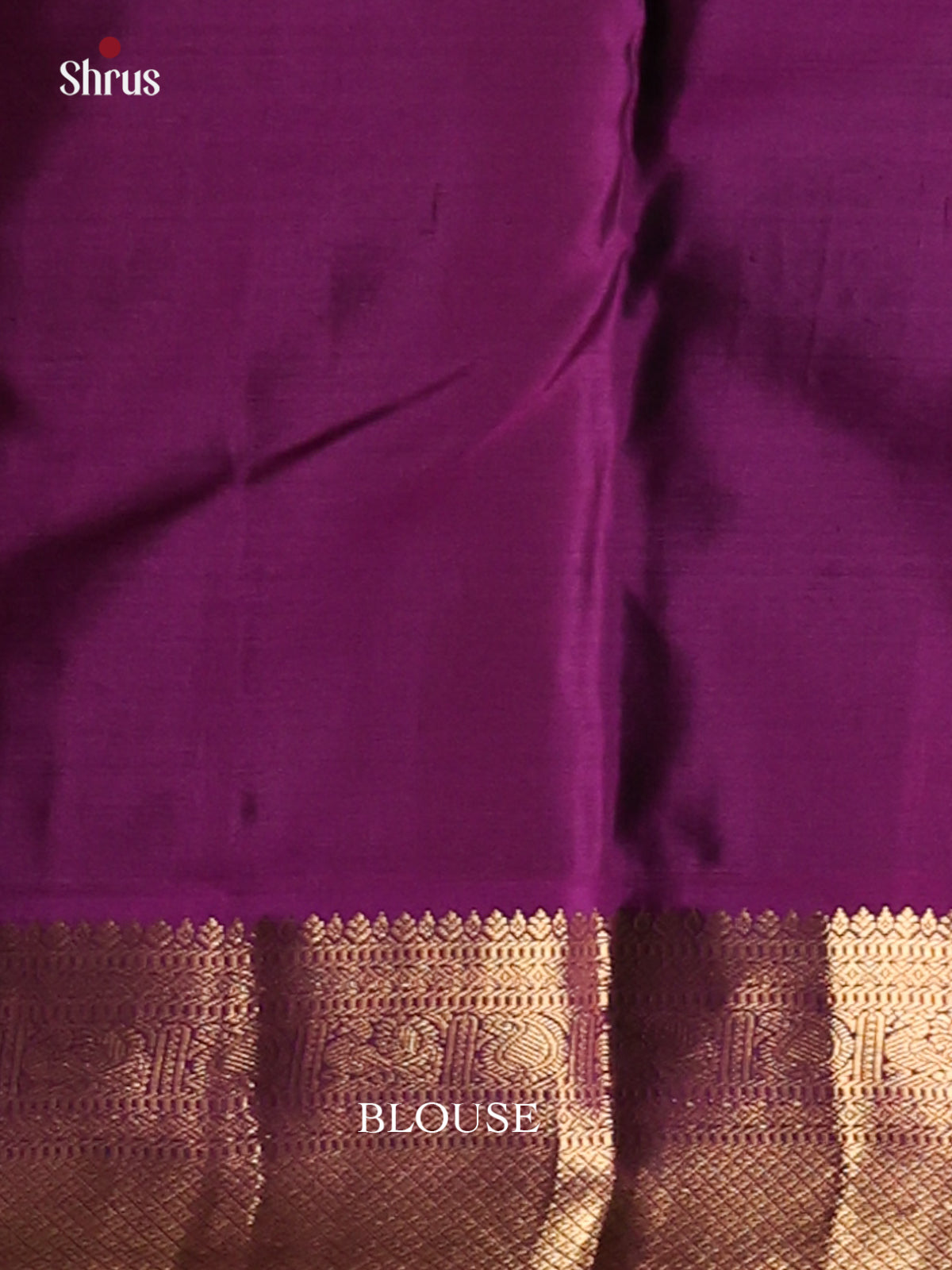 Lime Green and Purple Kanchipuram silk (HR) Saree with gold zari small floral buttas - Shop on Shrus.com