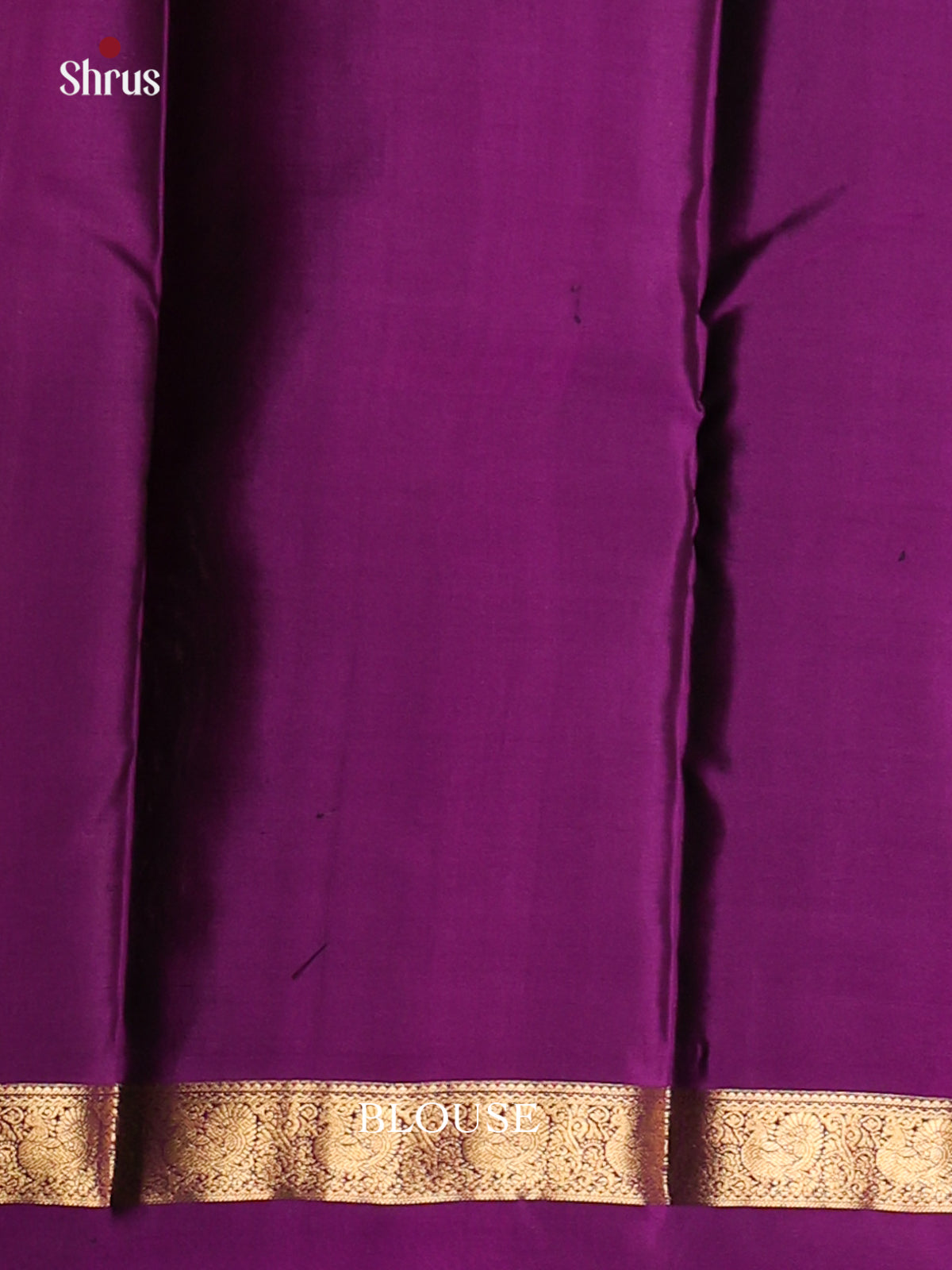 Green and Purple Kanchipuram silk (HR) Saree with peacock , floral buttas - Shop on Shrus.com