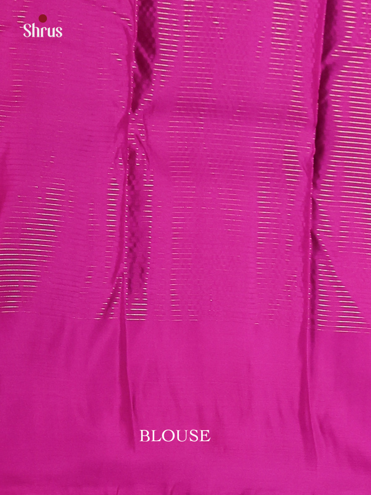Mehandi and Majenta Kanchipuram silk (HR) Saree with gold zari buttas and vaira oosi stripes-2