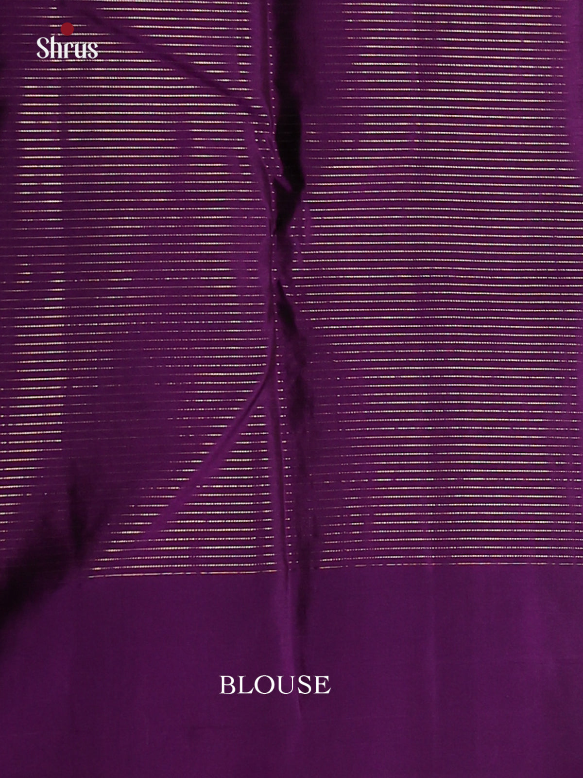 Rust and violet Kanchipuram silk (HR) Saree accented with zari vaira oosi stripes, buttas - Shop on Shrus.com