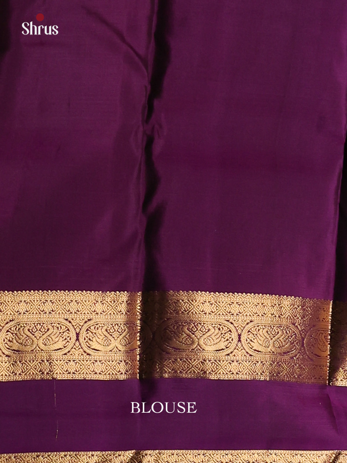 Grey an Violet Kanchipuram silk (HR) Saree with tradional rettaipet zari border - Shop on Shrus.com
