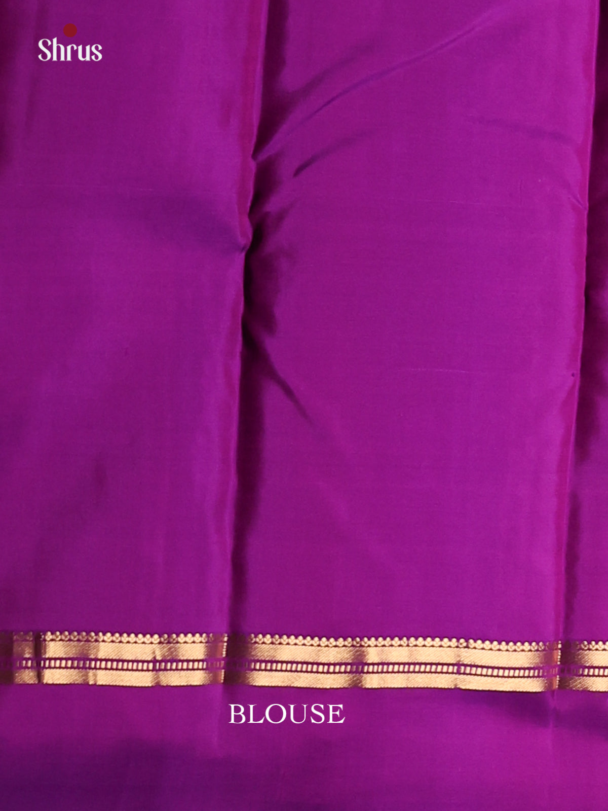 Double shaded Brown Kanchipuram silk (HR) Saree with purple floral brocade pallu - Shop on Shrus.com
