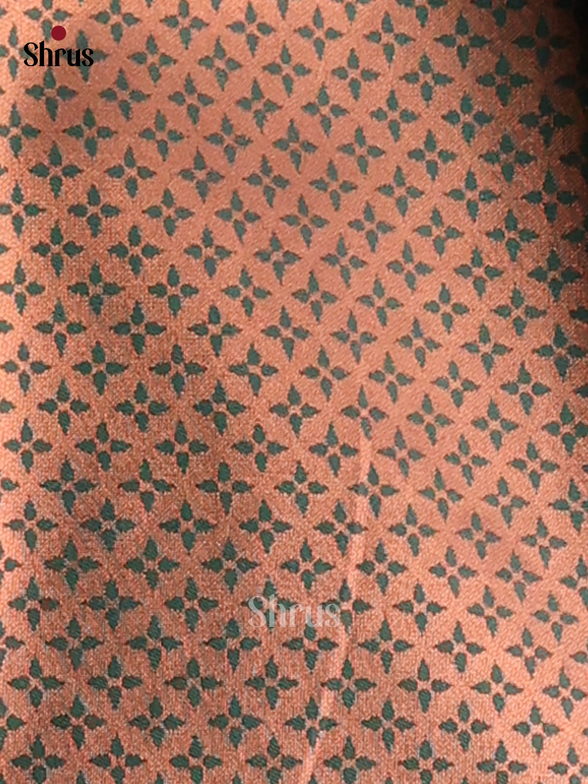 Pink & Green - Semi Softsilk Saree - Shop on Shrus.com