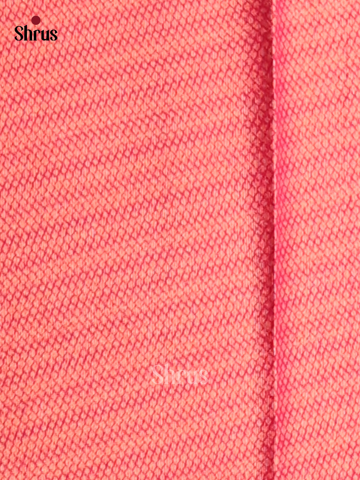 Peach & Maroon - Semi Softsilk Saree