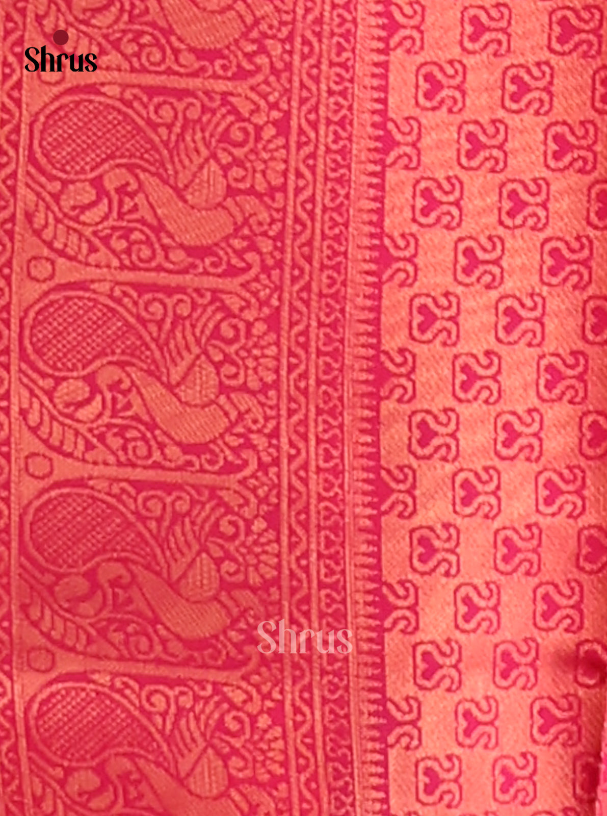 Lavender & Pink- Semi Softsilk Saree - Shop on Shrus.com