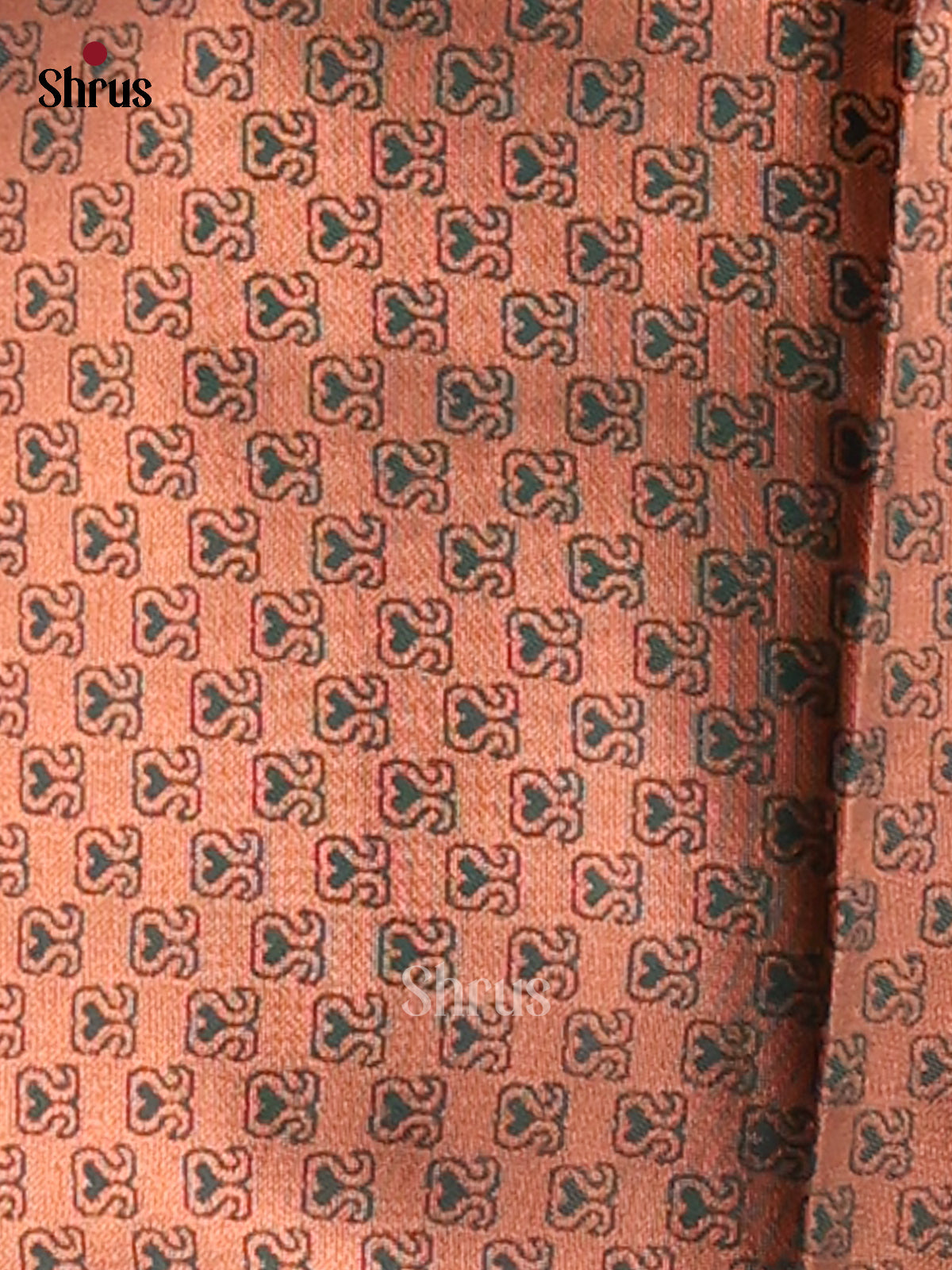 Pink & Green - Semi Softsilk Saree - Shop on Shrus.com