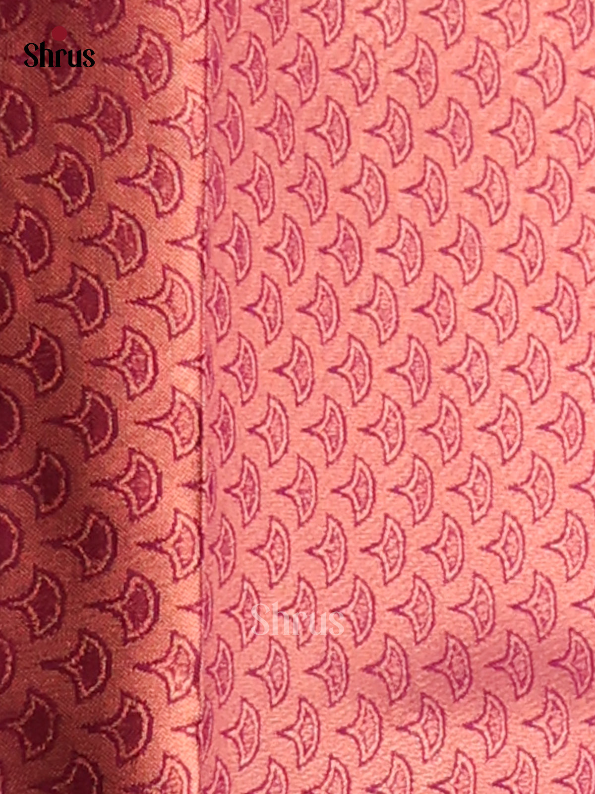 Purple & Maroon - Semi Softsilk Saree - Shop on Shrus.com