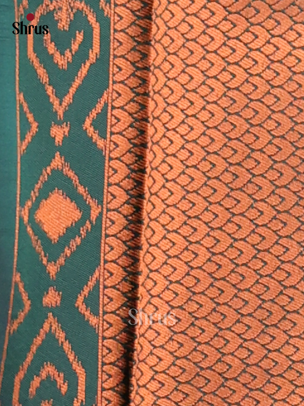 Pista green & Green - Semi Softsilk Saree - Shop on Shrus.com