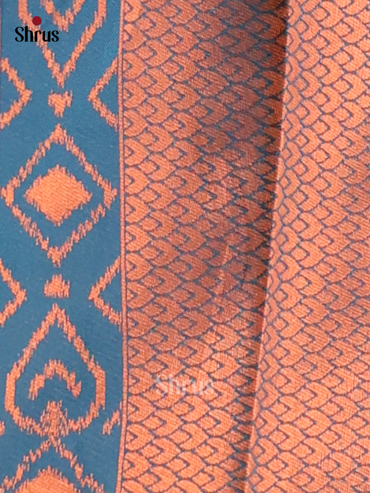 Mild Lavender & Blue- Semi Softsilk Saree - Shop on Shrus.com
