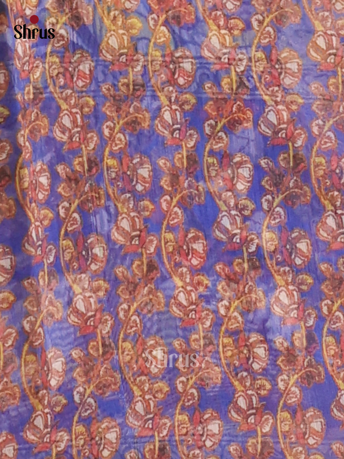 Chutney Green & Blue - Semi Maheshwari Print Saree