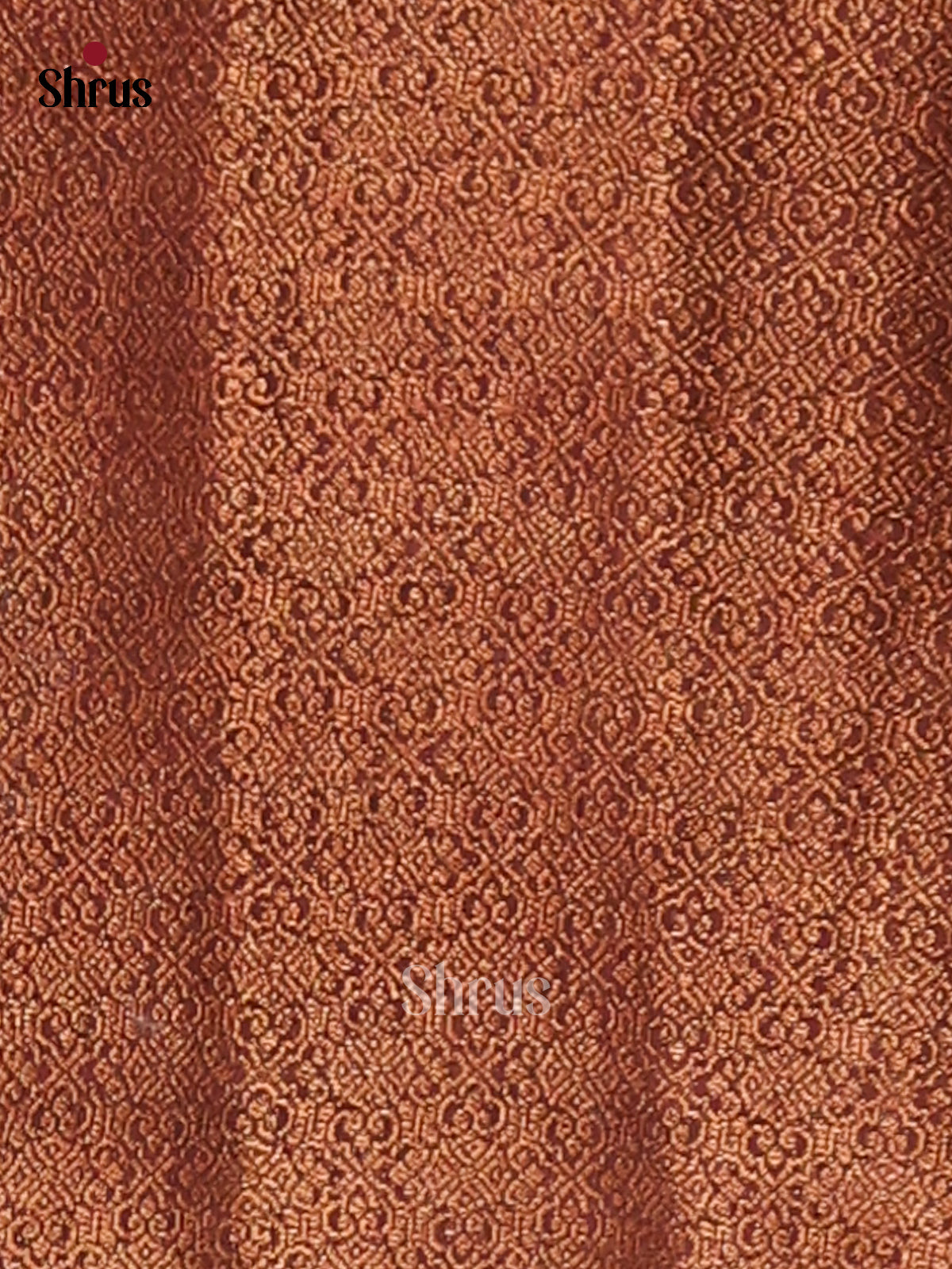 Maroon - Semi Linen Printed Saree - Shop on Shrus.com
