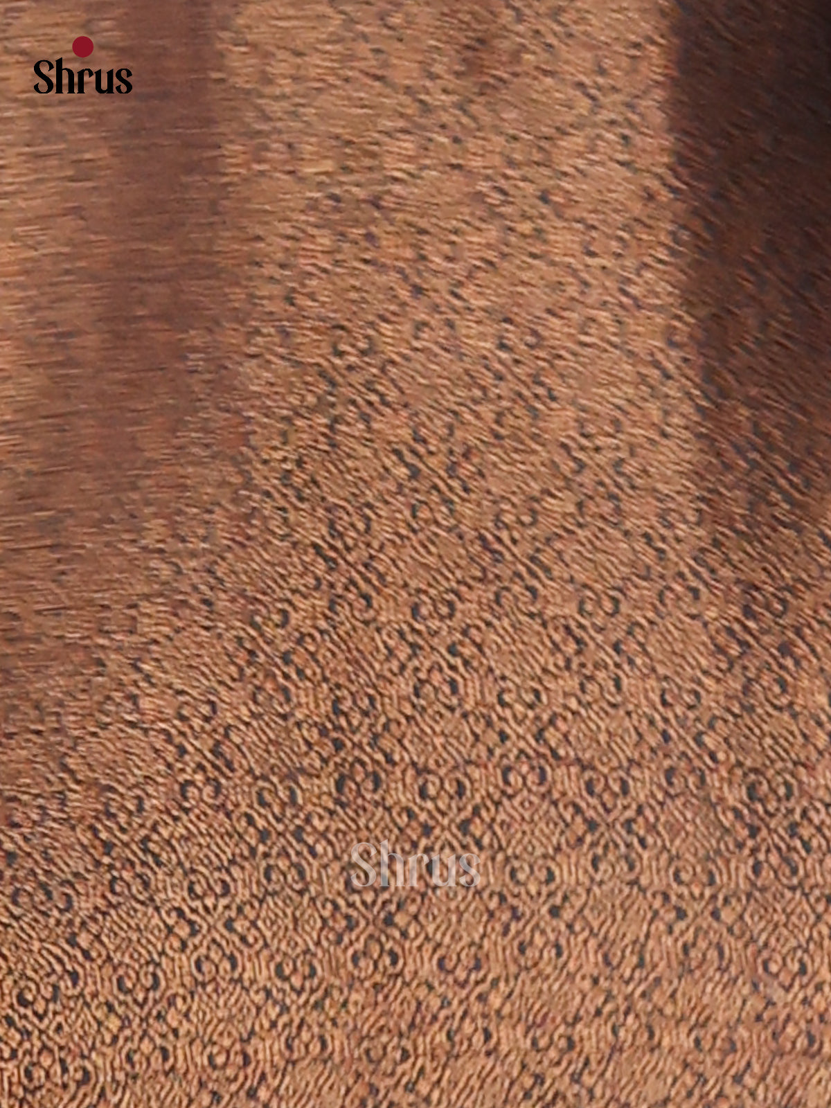 Blue -Semi Linen printed Saree