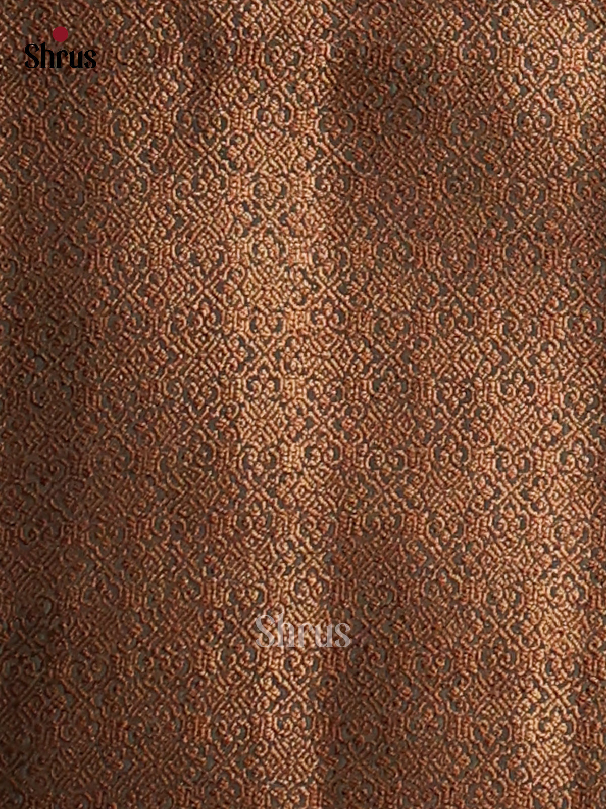 Brown & Black -Semi Linen printed Saree