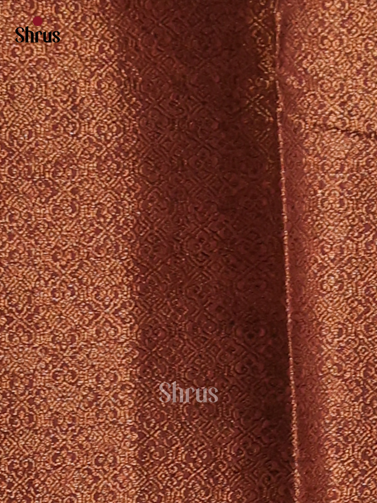 Maroon - Semi Linen printed Saree - Shop on Shrus.com