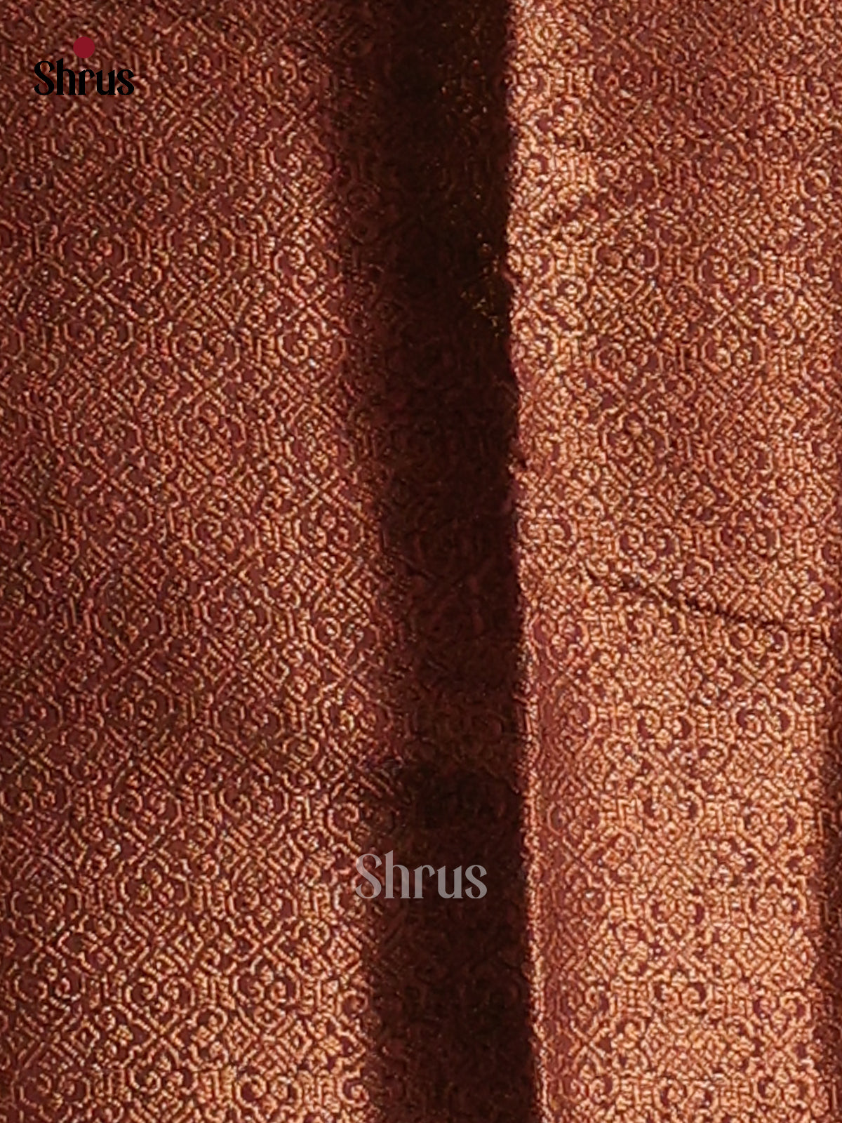 Brown - Semi Linen Printed Saree