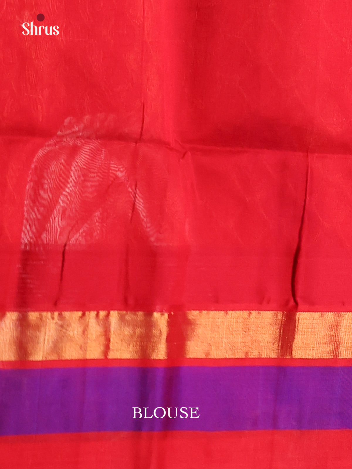 Pink and Red Silk Cotton Saree with temple border