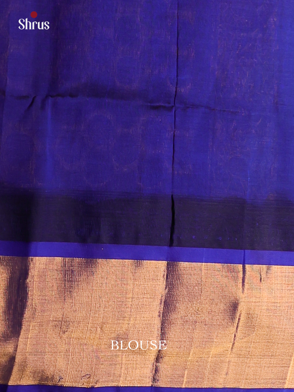 Green & Blue Silk Cotton Saree with temple border - Shop on Shrus.com