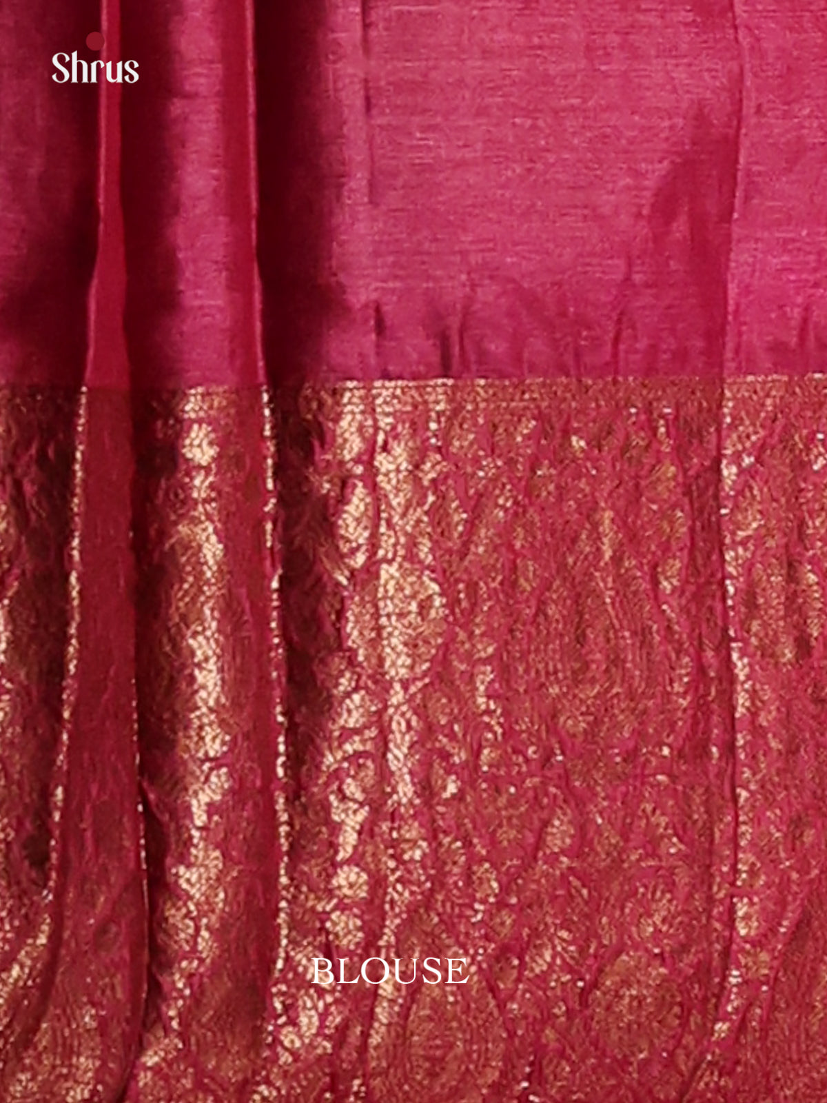 Blue & Maroon - Tussar Saree