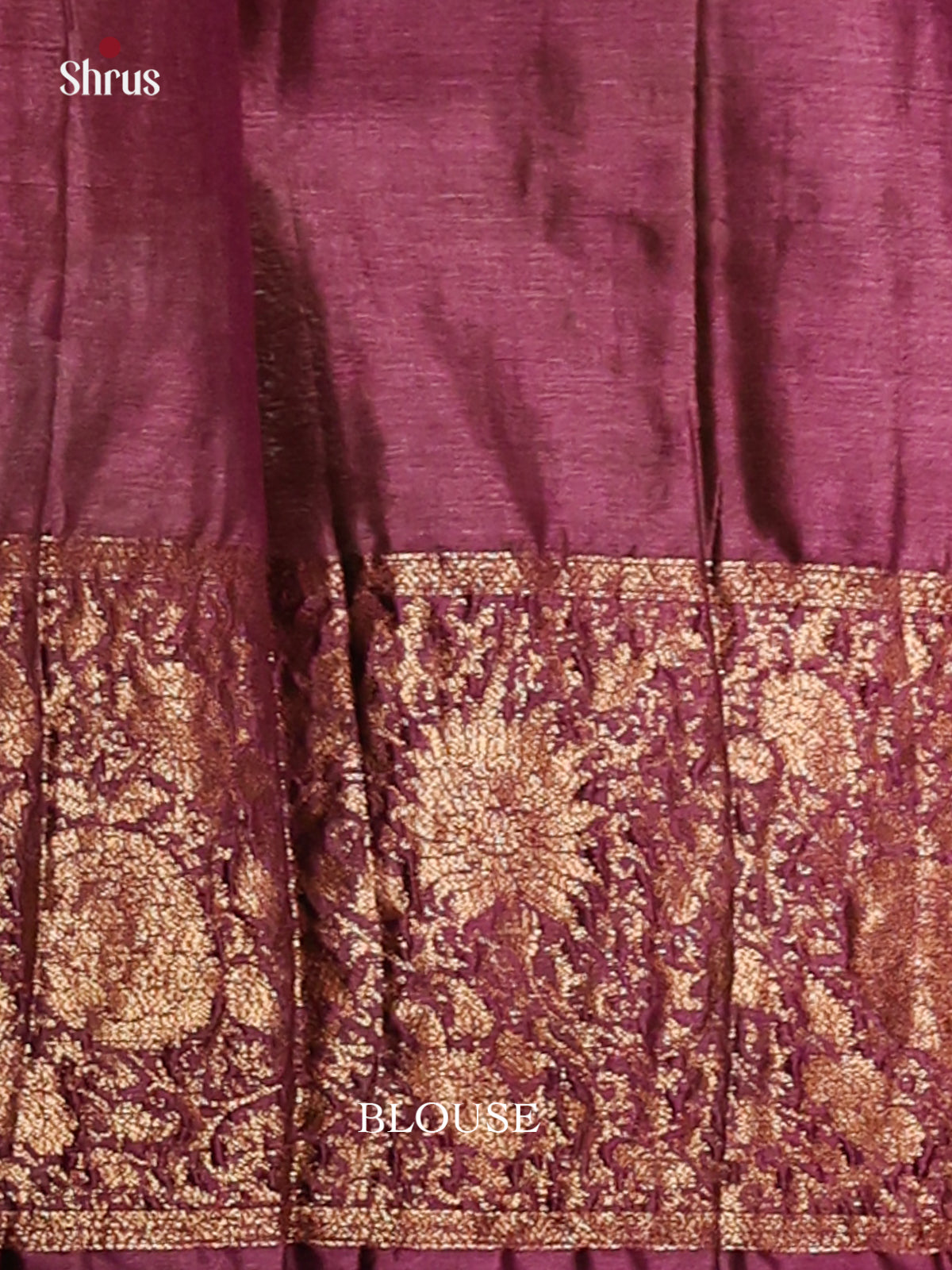 Green & Dark Purple - Tussar Saree - Shop on Shrus.com