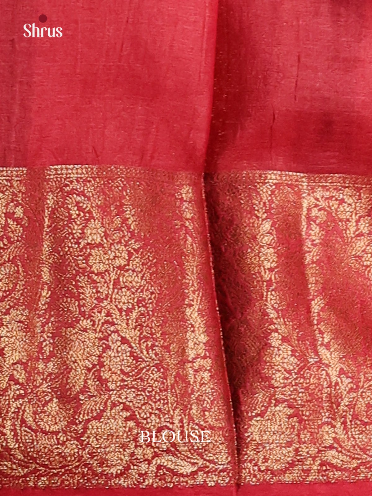 Mustard & Maroon - Tussar Saree-1