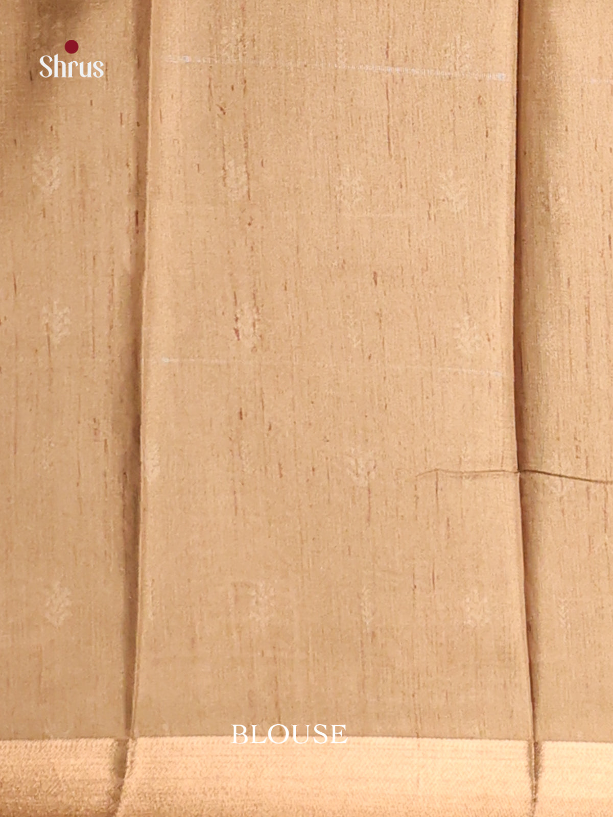 Beige & Black - Semi matka Saree