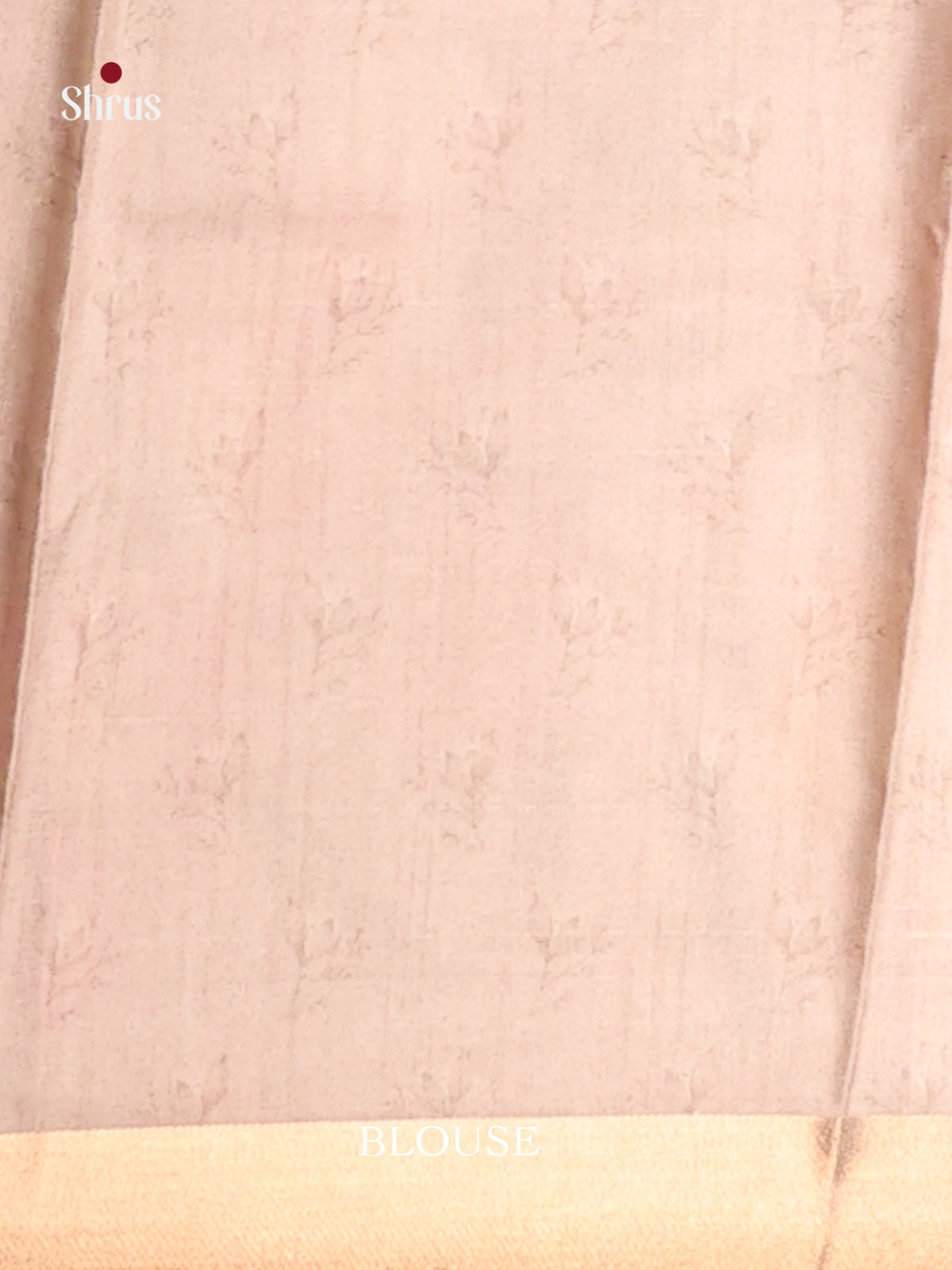 Cream - Semi matka Saree