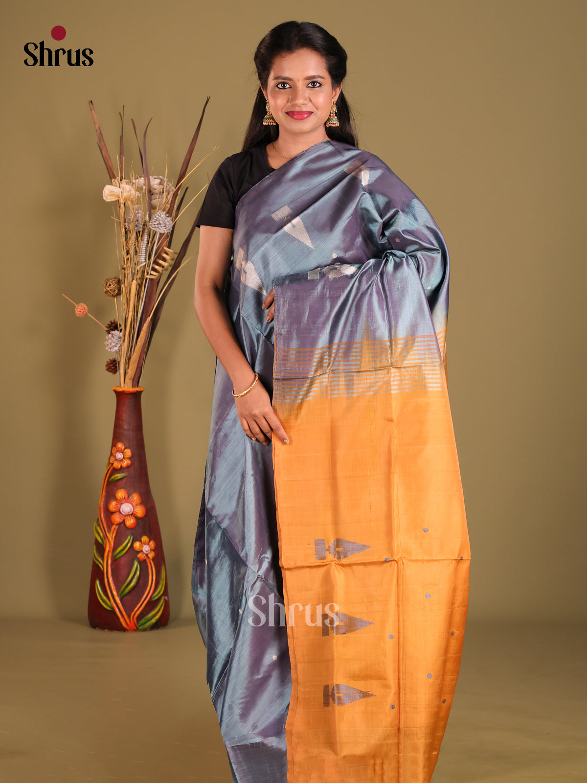 DFS26010 - Banana Pith Saree - Shop on Shrus.com