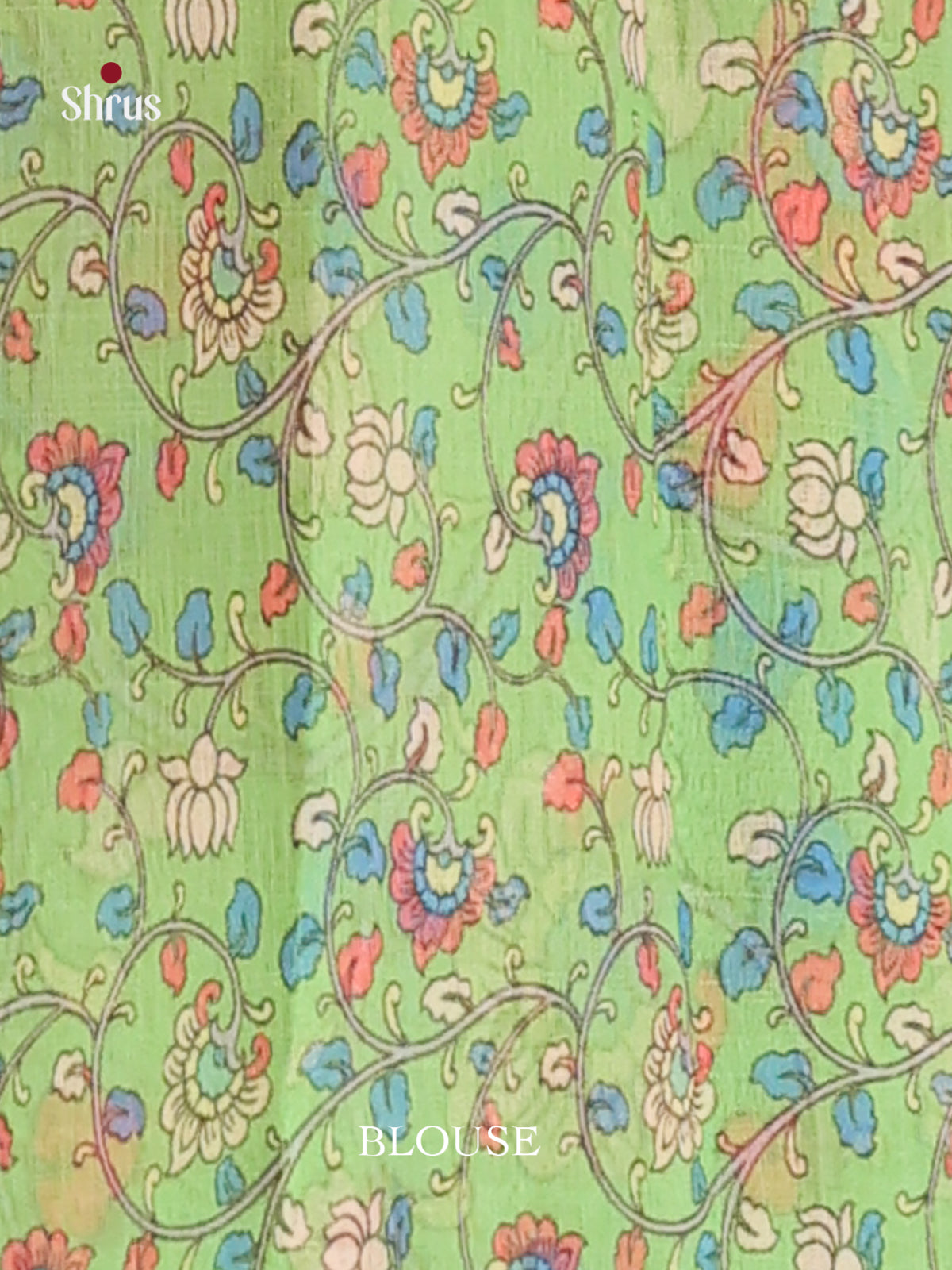 Blue & Green - Linen Cotton Saree