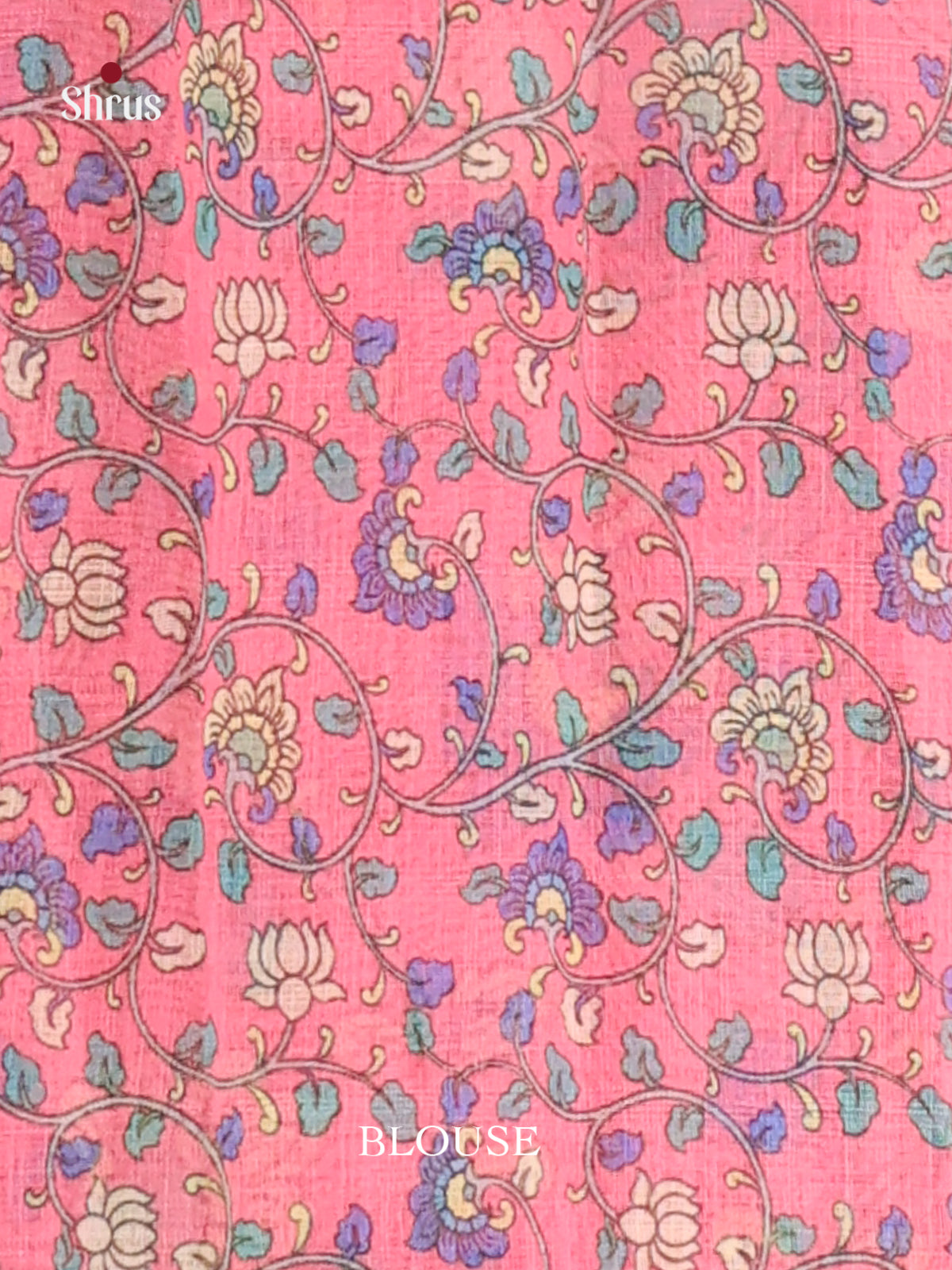 Green & Pink - Linen Cotton Saree