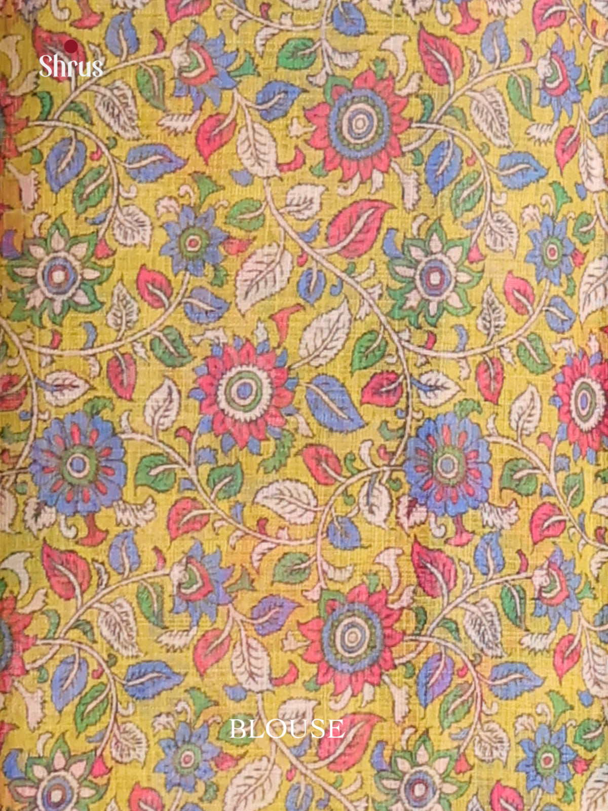 Blue & Yellow - Linen Cotton Saree