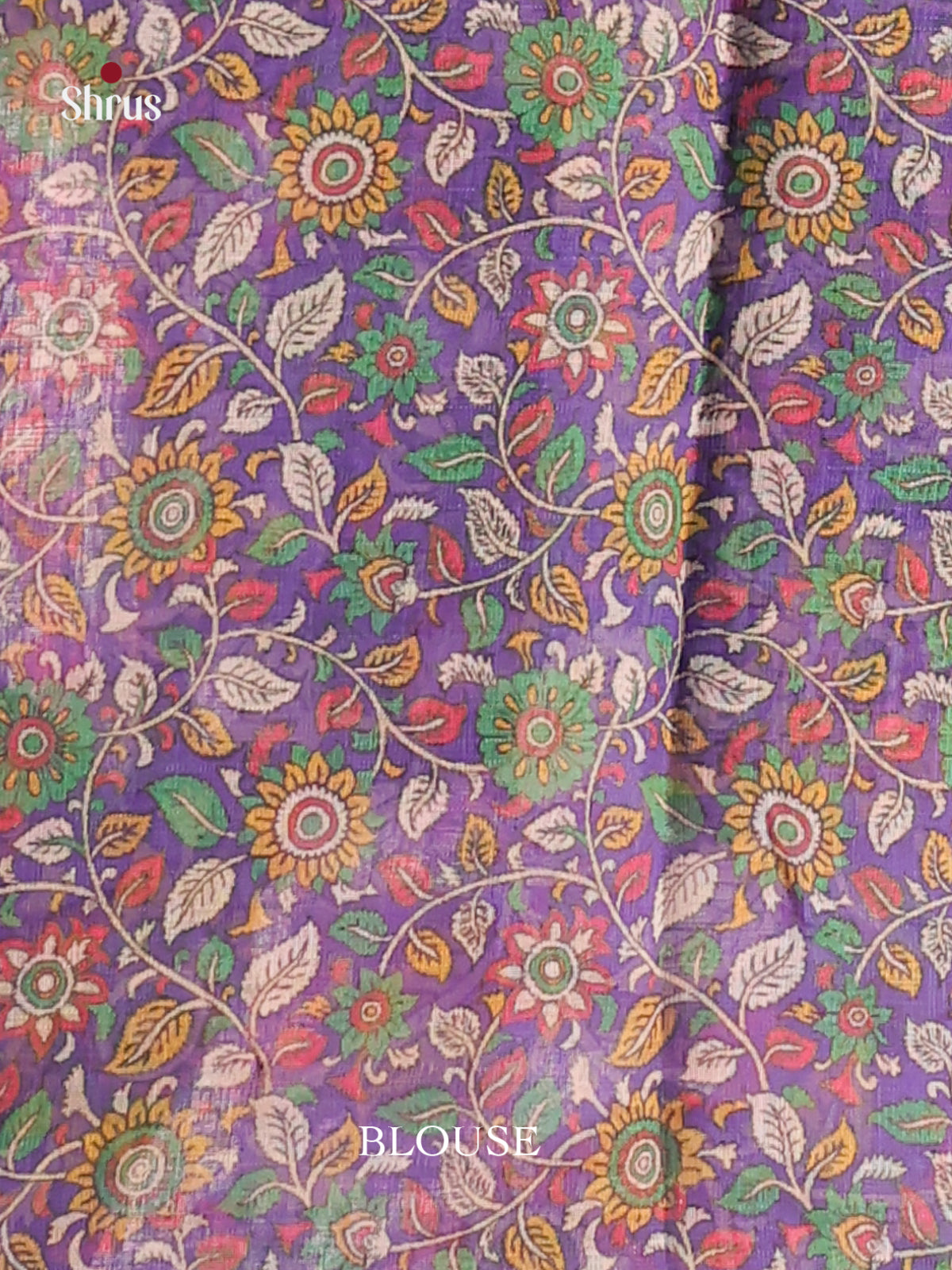 Green & Violet- Linen Cotton Saree