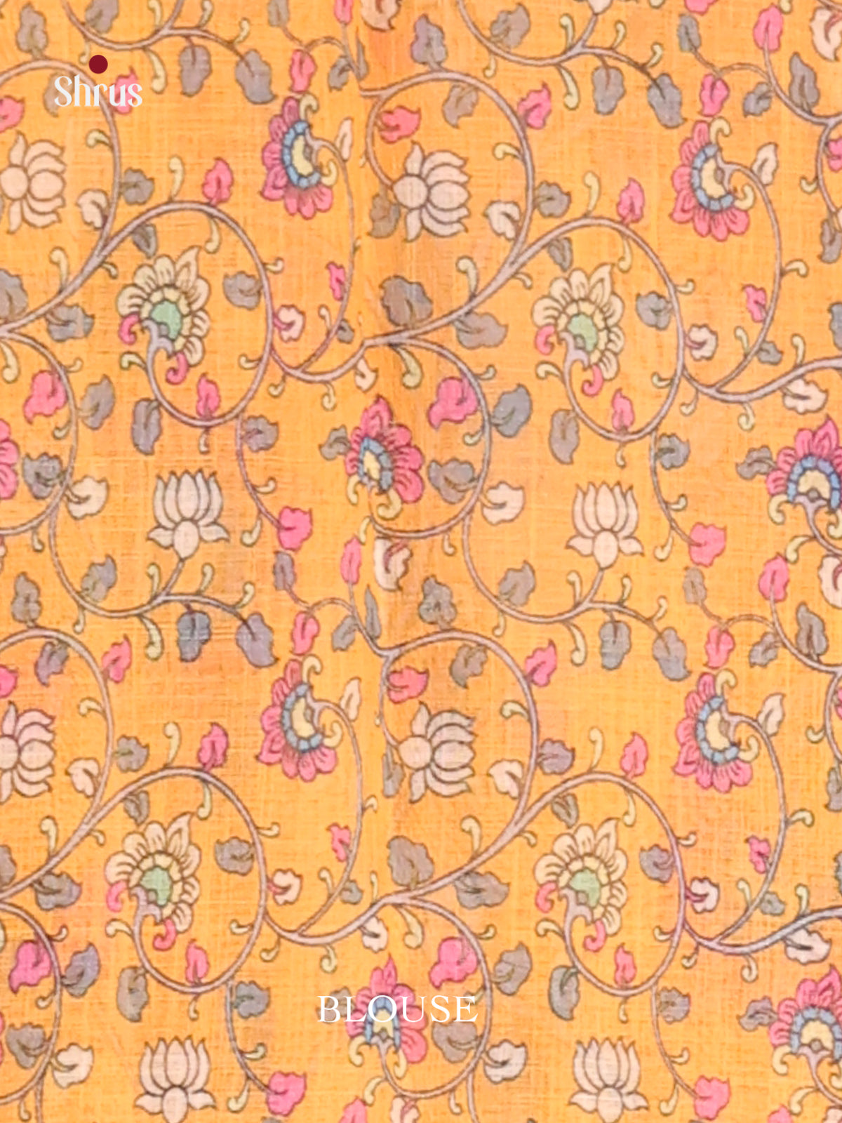 Grey & Mustard - Linen Cotton Saree