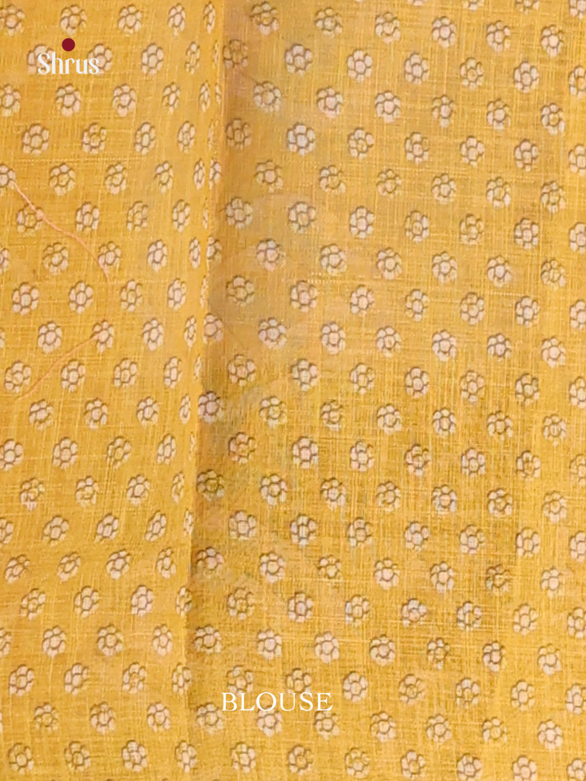 Blue & Mustard- Linen Cotton Saree