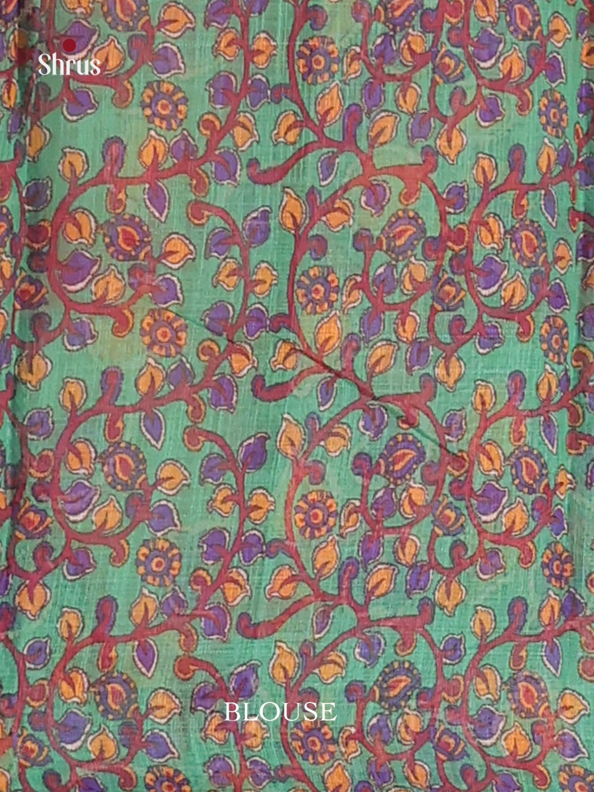 Blue & Green - Linen Cotton Saree