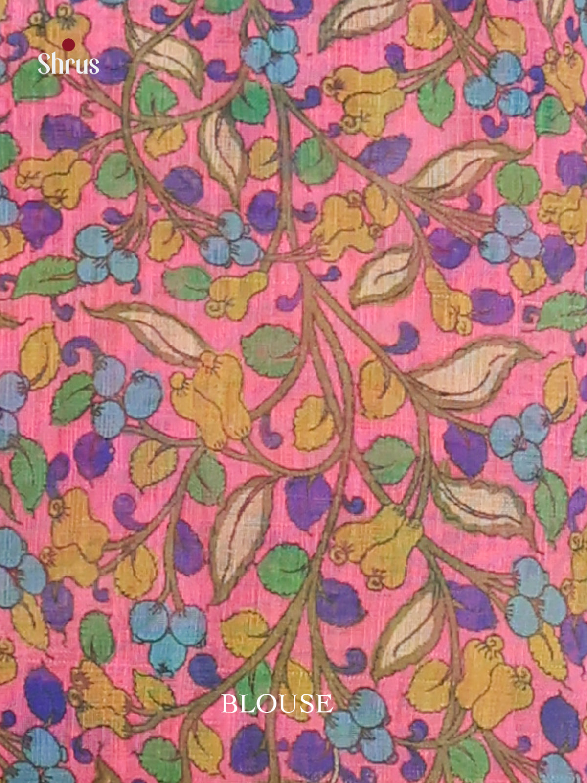 Green & Pink - Linen Cotton Saree - Shop on Shrus.com
