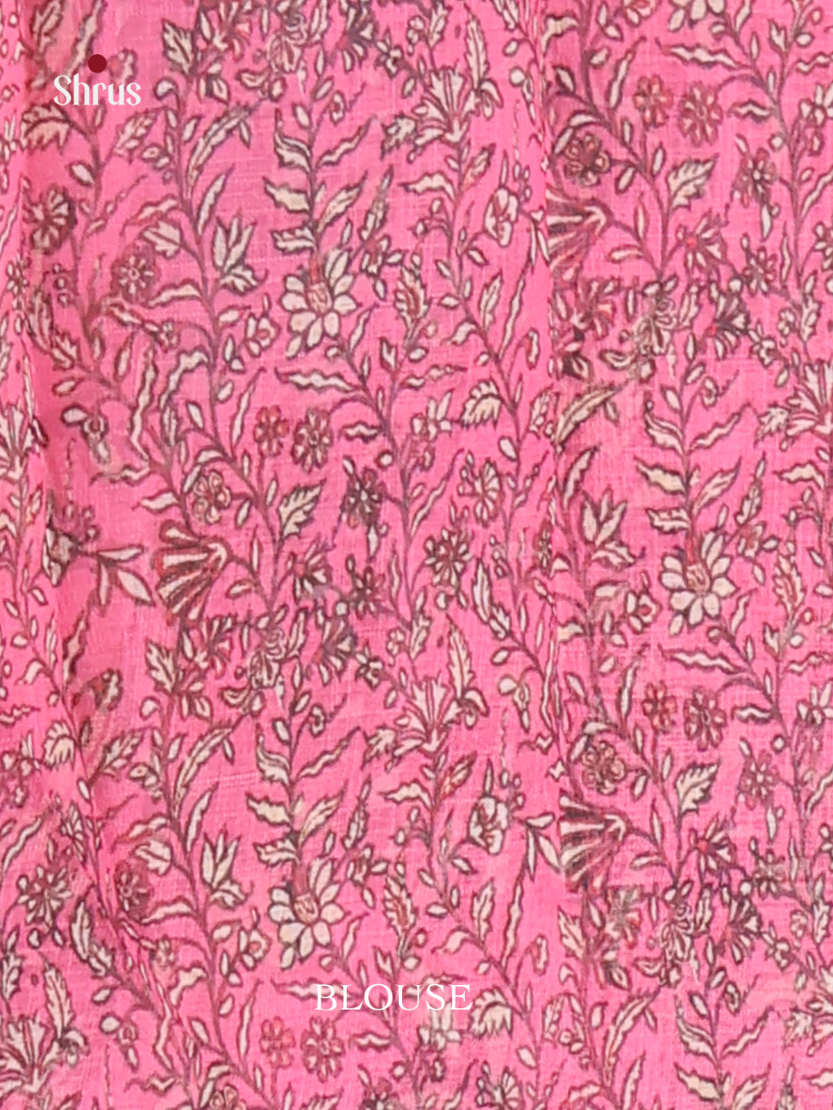 Blue & Pink - Linen Cotton Saree