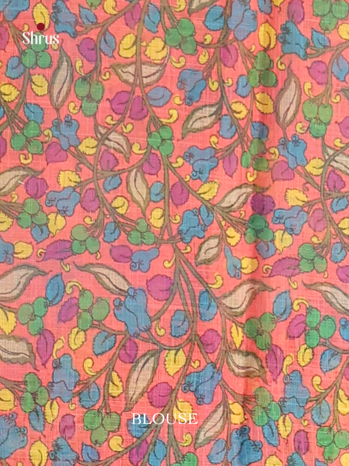 Blue & Pink - Linen Cotton Saree