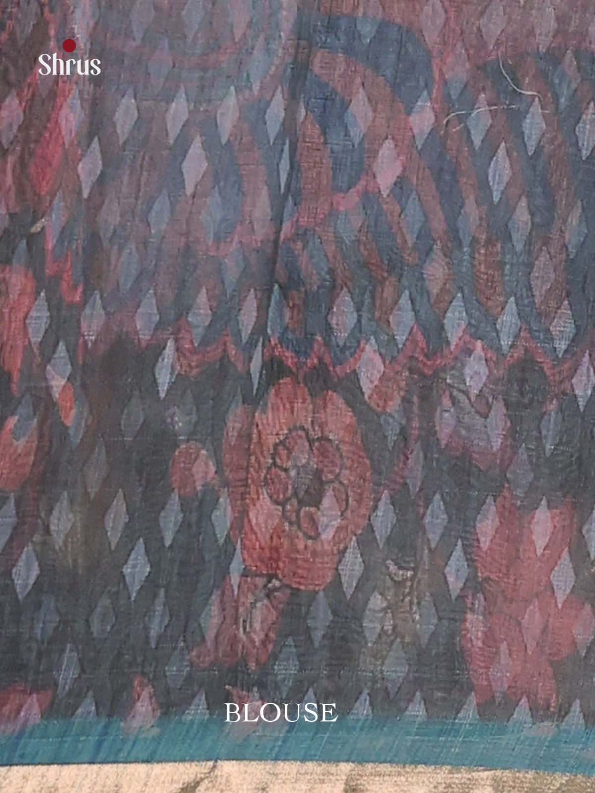 Blue & Green - Linen Cotton Saree