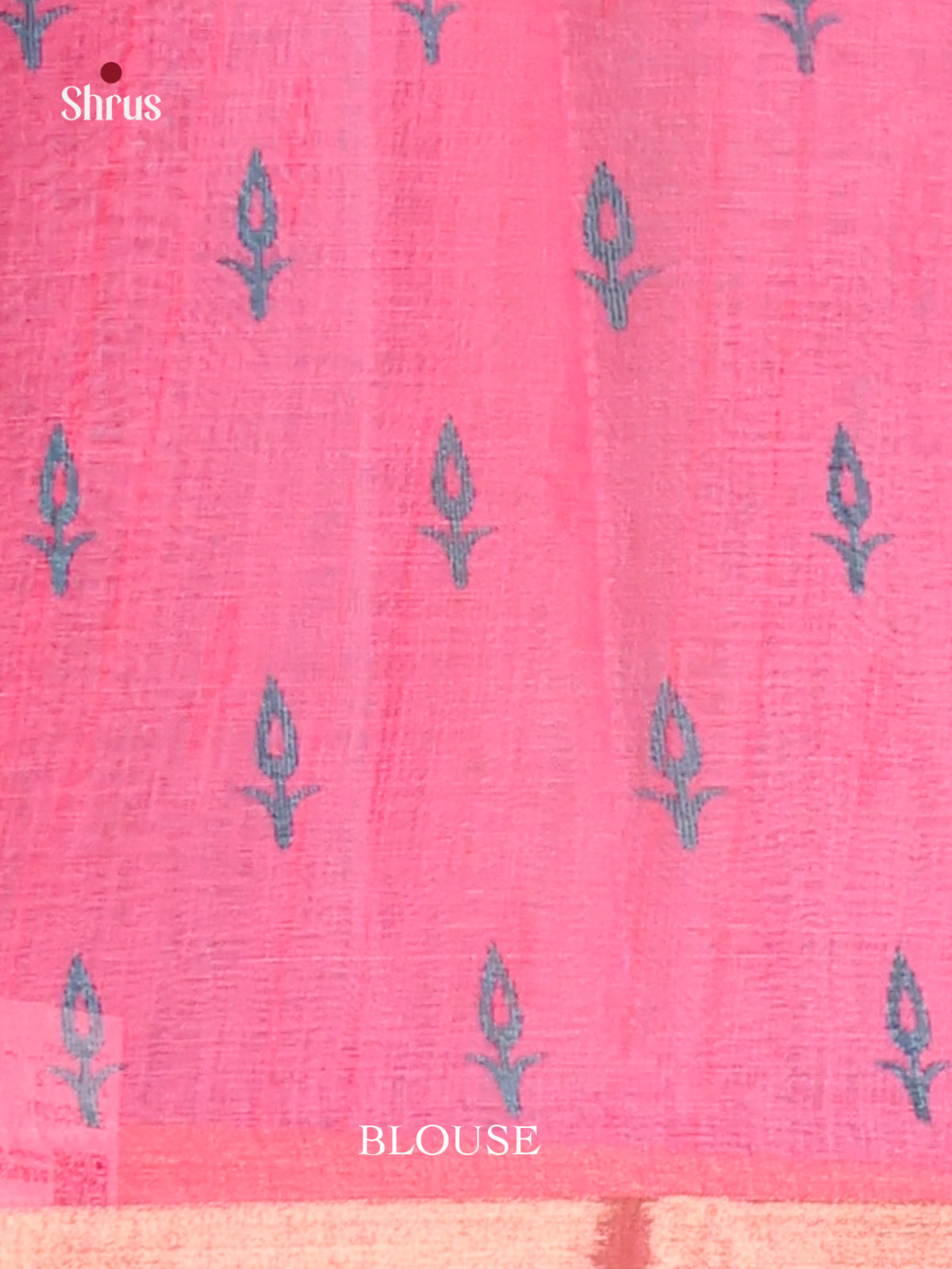 Blue & Pink - Linen Cotton Saree