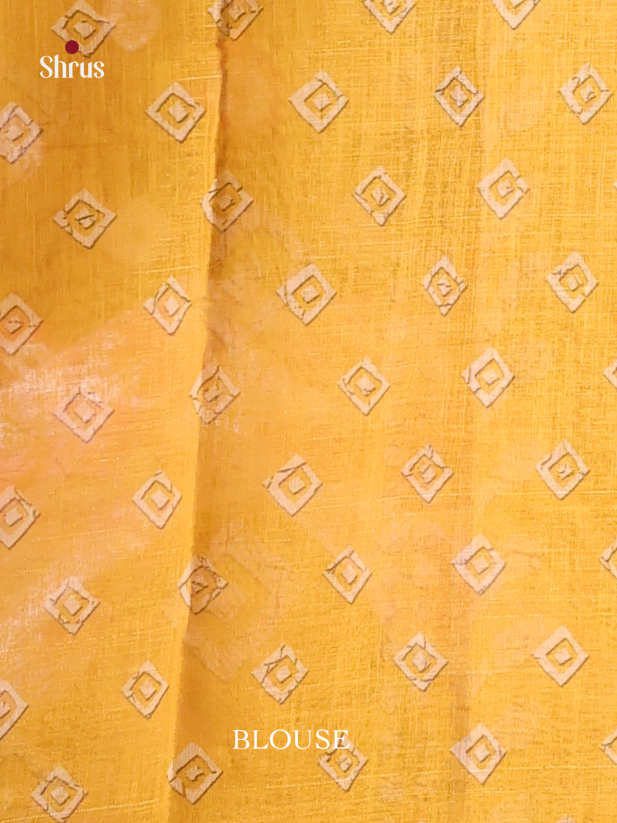 Blue & Yellow - Linen Cotton Saree