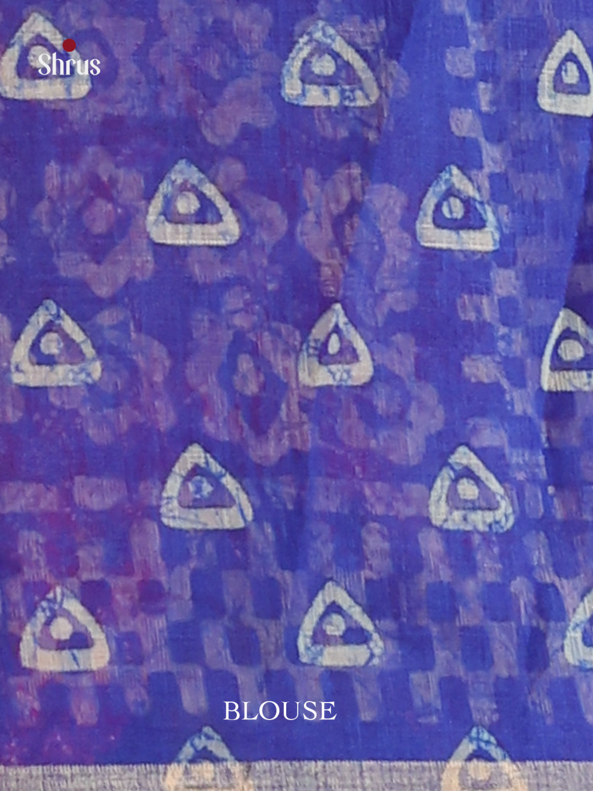 Yellow & Blue - Linen Cotton Saree - Shop on Shrus.com