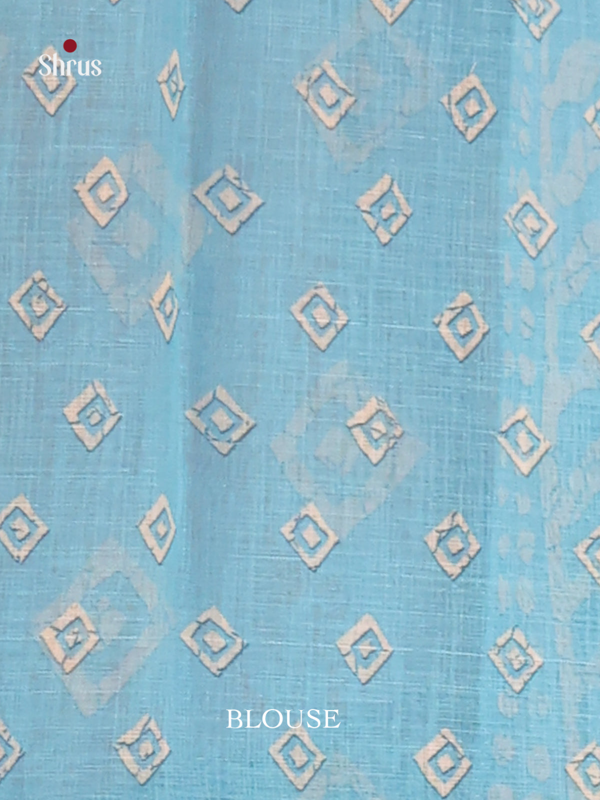 Pink & Blue- Linen Cotton Saree