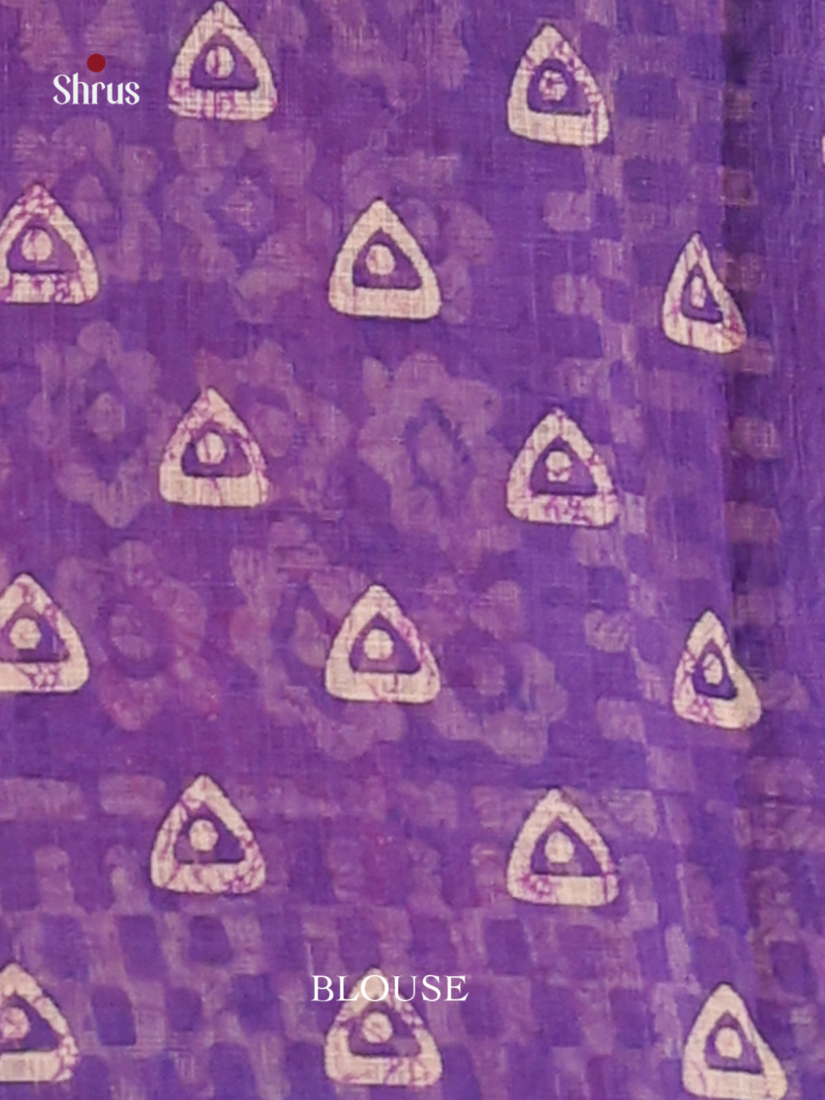 Grey & Purple - Linen Cotton Saree - Shop on Shrus.com