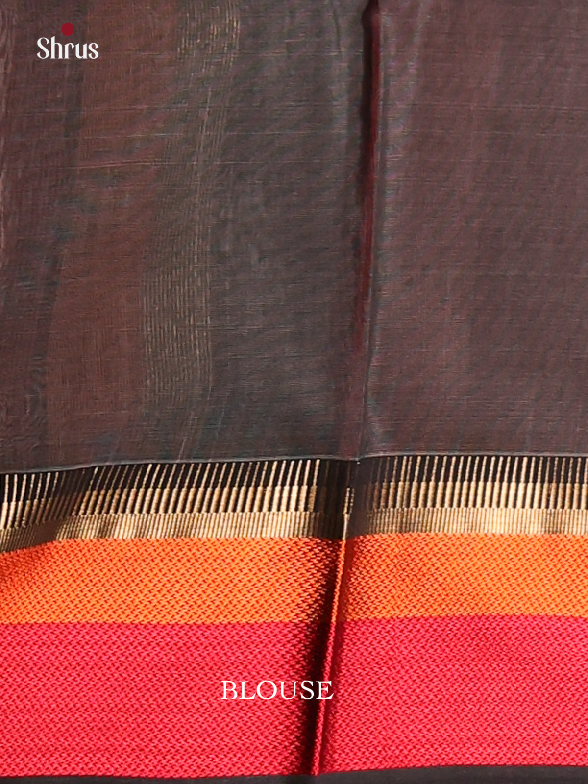 Cream & Black- Maheshwari silkcotton Saree