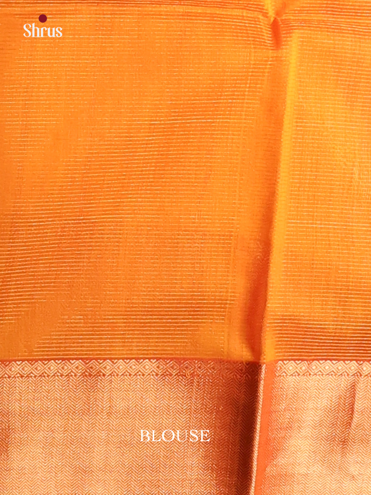 Mustard & Orange - Maheshwari silkcotton Saree - Shop on Shrus.com